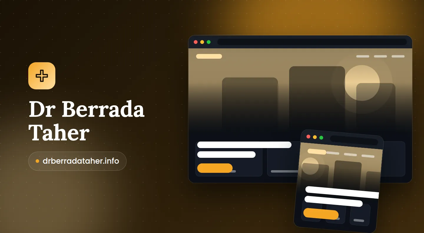 Dr Berrada Taher — réalisation Ismaaf Web Agency