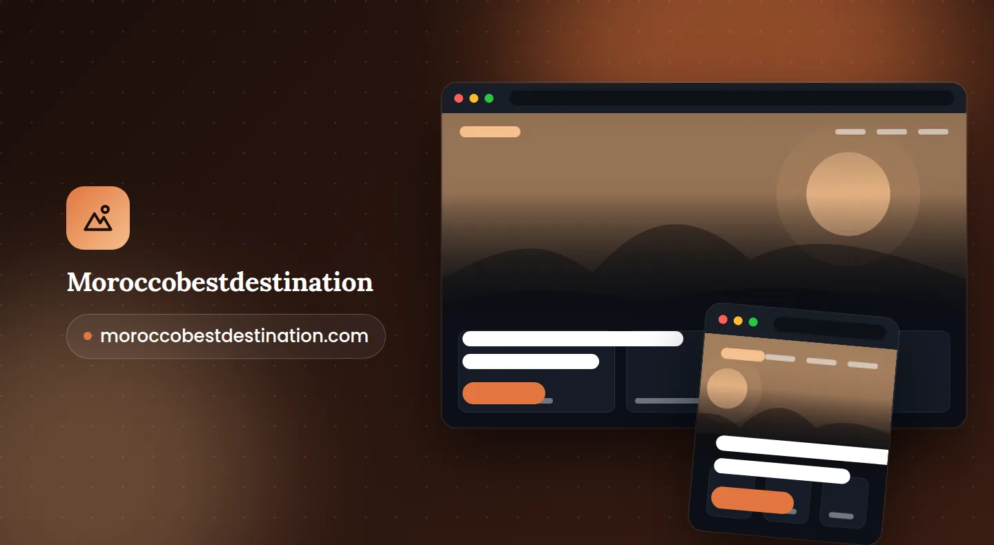 Moroccobestdestination — réalisation Ismaaf Web Agency