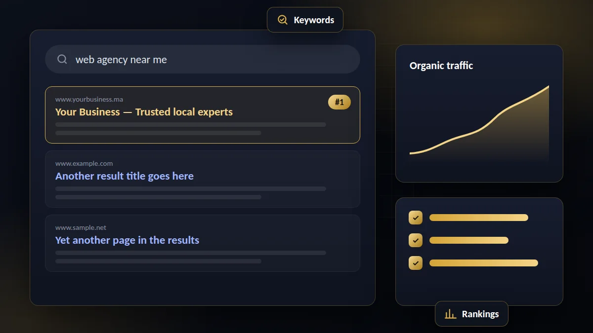 Optimisation SEO — Ismaaf Web Agency